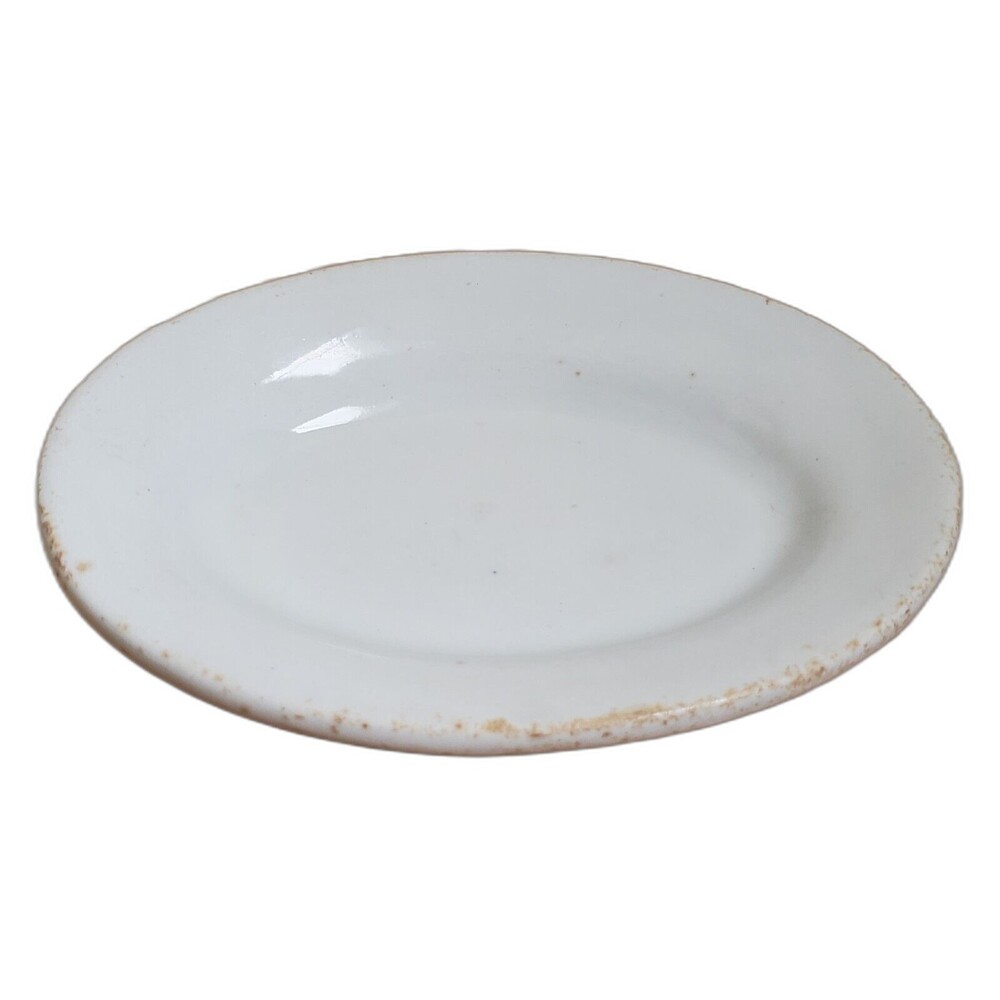 Mellor Taylor Co Plate Warranted Stone China Dish Rustic Farmhouse 6.5" FLAW